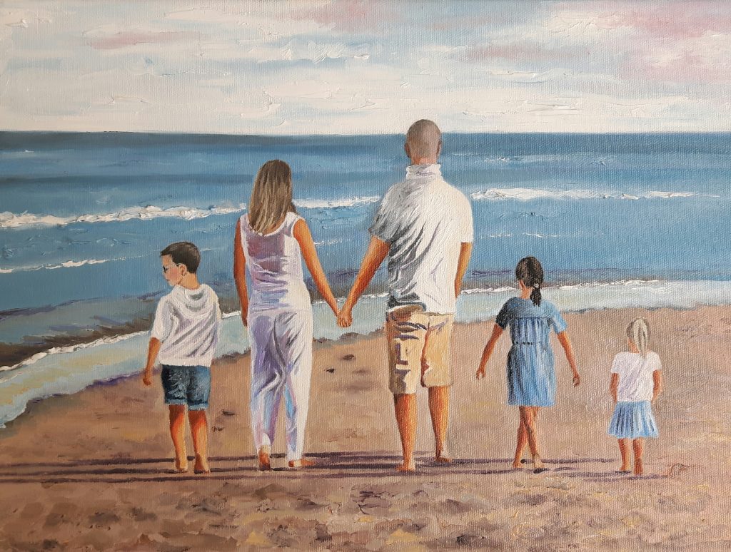 Family of Five Sheryl Newell Art